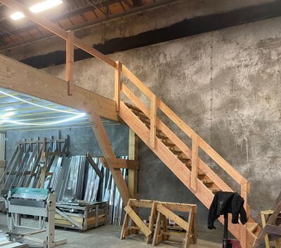 Chantier charpente et Creation mezzanine Chazay d Azergues