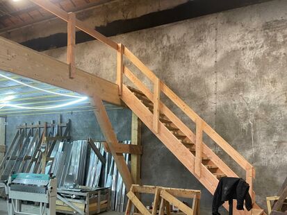Chantier charpente et Creation mezzanine Chazay d Azergues
